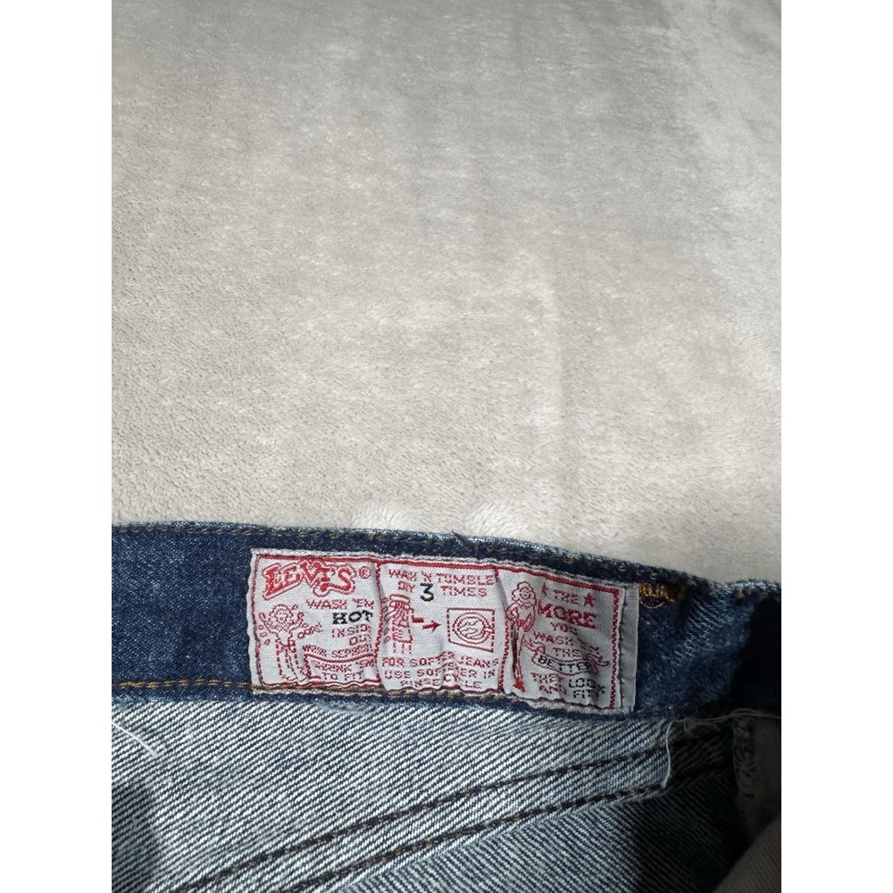 Vintage 80s Levis 501xx Jeans Womens Size 28x33 Blue Dark Button Fly MADE IN USA - Picture 5 of 16